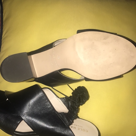 Cole Haan Anastasia City Sandals in black leather - Picture 12 of 16
